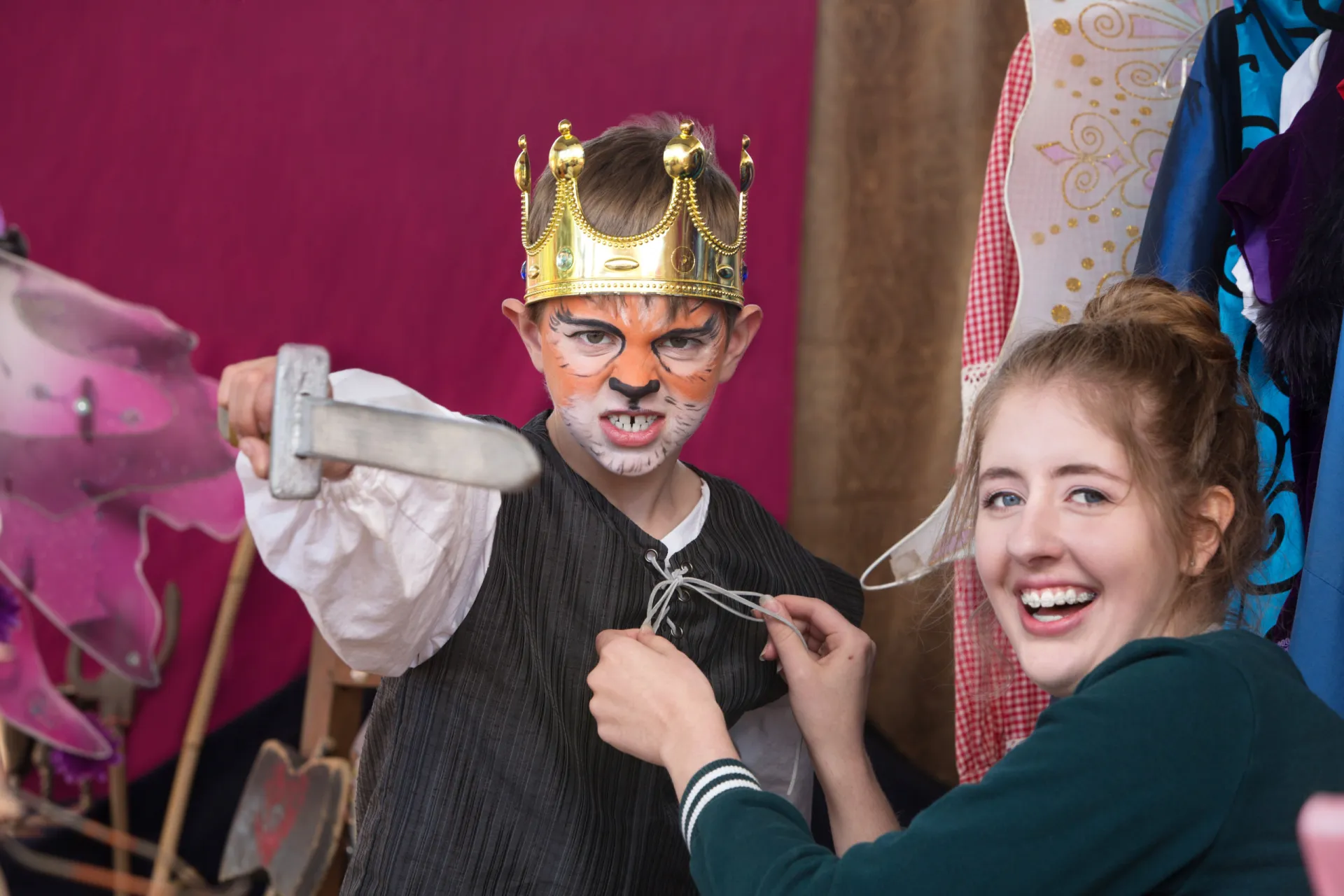 mp23247163 child actor dressed as king wearing crown