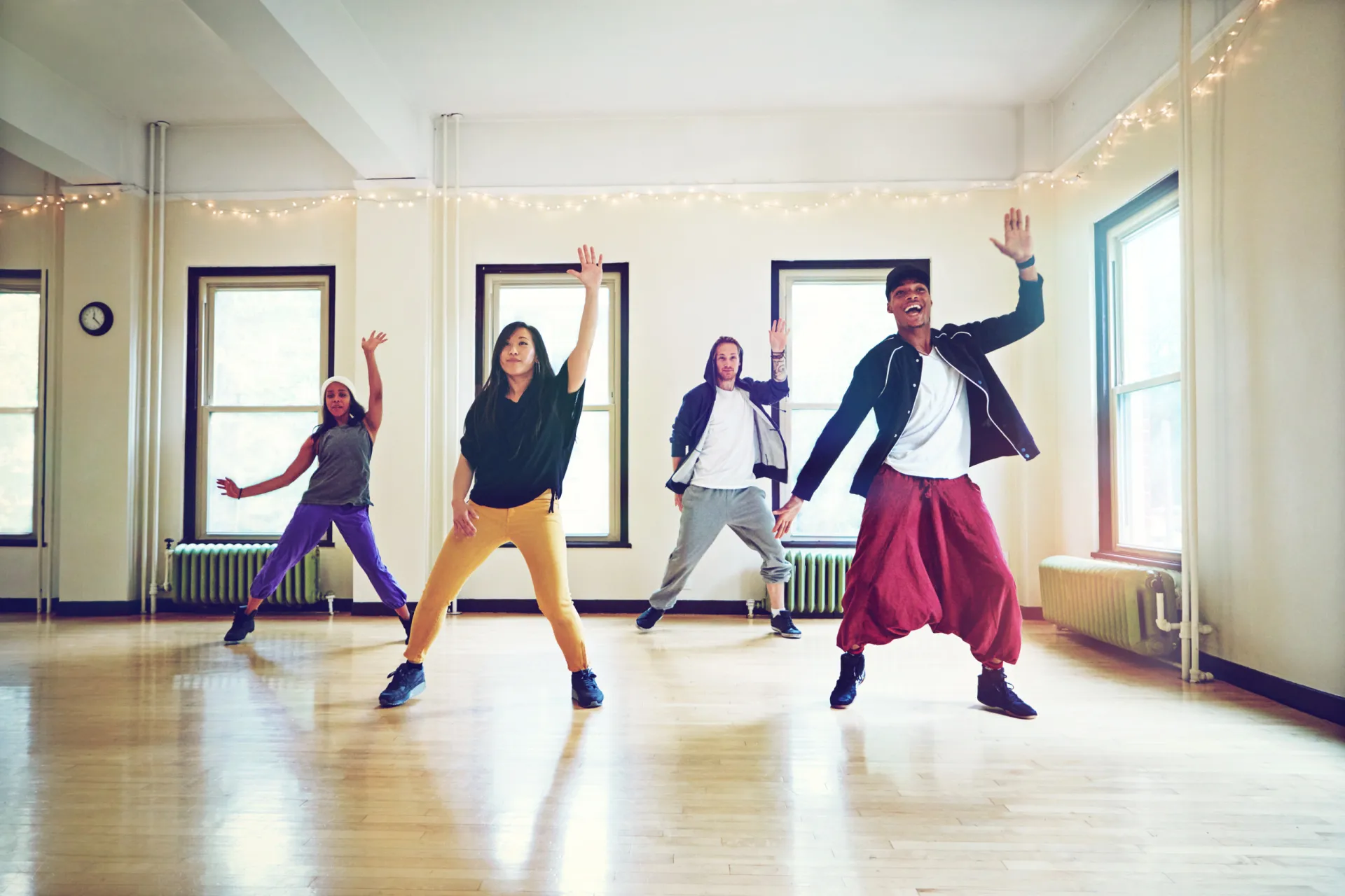 mp64796488 hiphop class and group dancing together talent and
